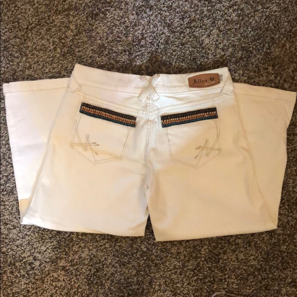 Allen B  Wide Leg Capri Jean